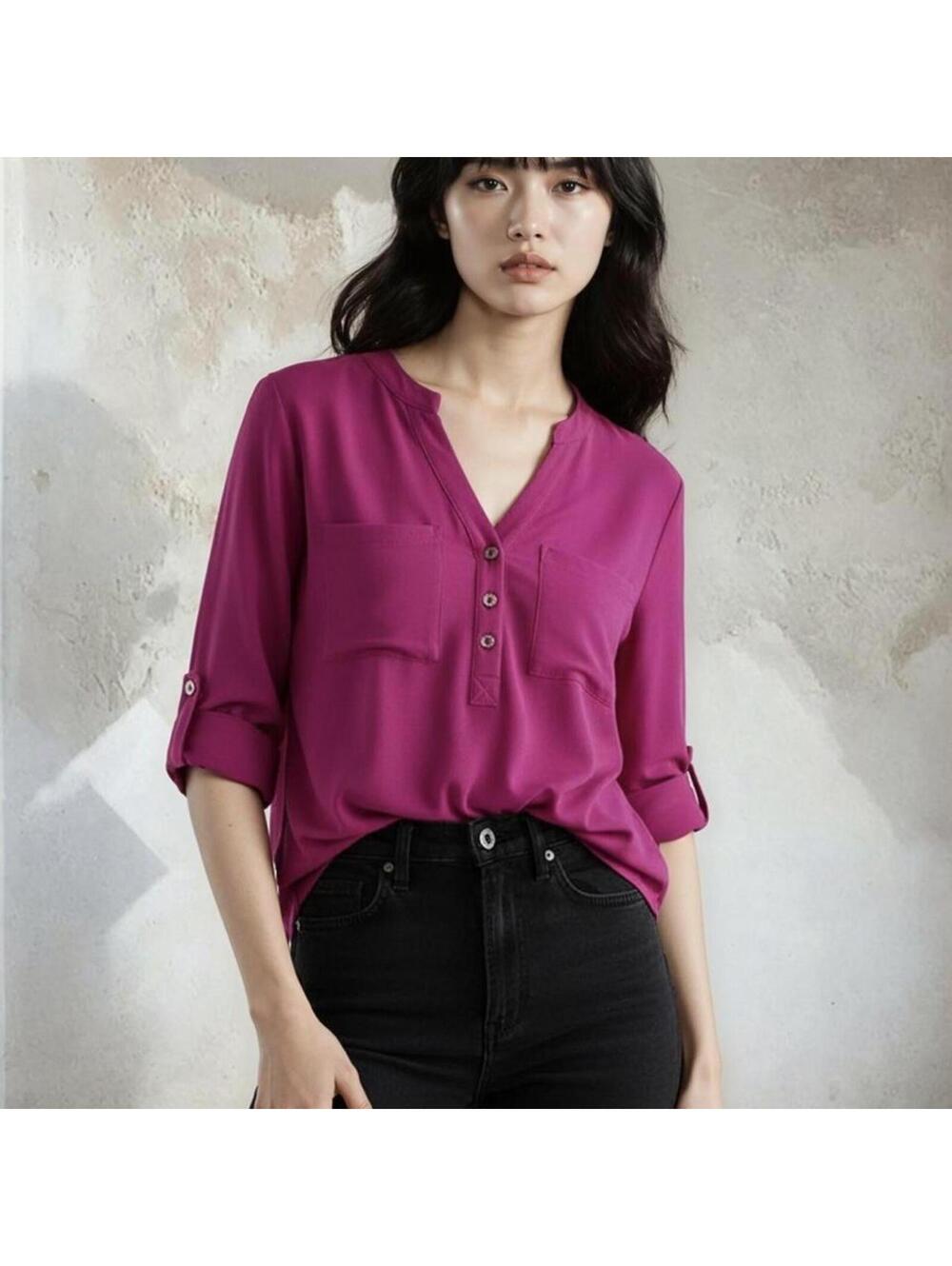 Women's Pink and Purple Blous